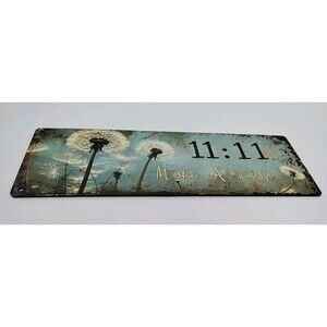 12X4 Wooden Sign 11:11 Make A Wish